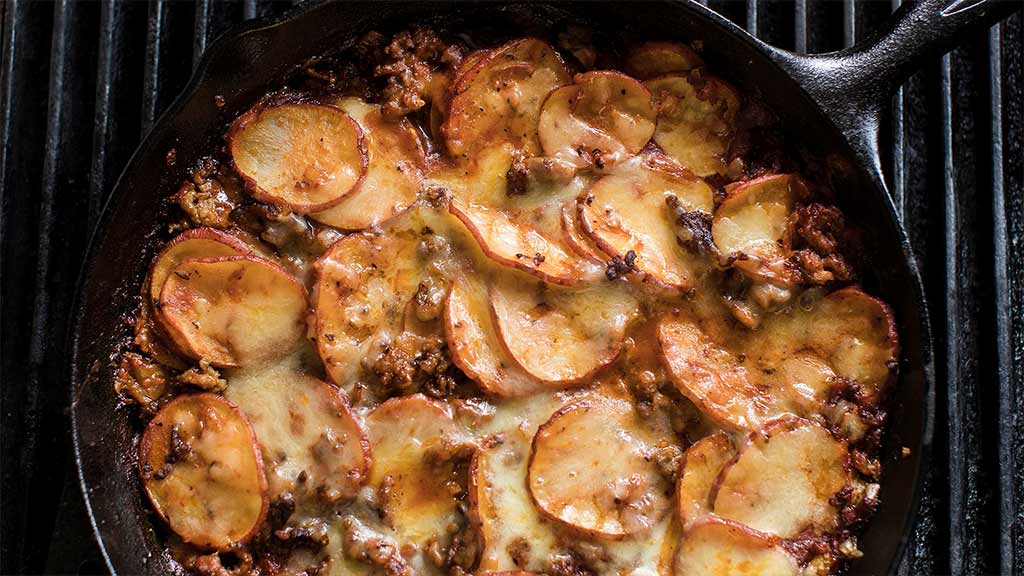 Cast Iron-Grilled Italian Potatoes