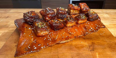 Chicharron Pork Belly Burnt Ends Charcuterie Board