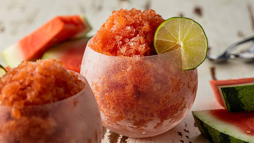 Chili Spiced Watermelon Rosé Granita