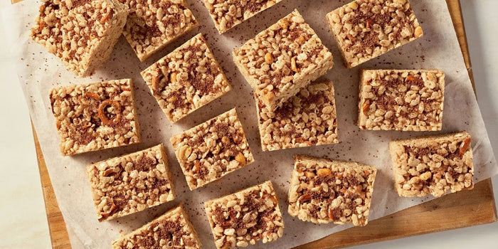 Chocolate Hazelnut Loaded Crispy Treats