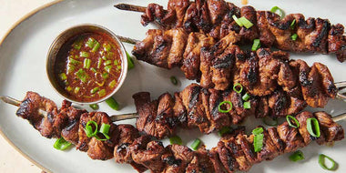 Cinnamon Coffee Marinated Steak Skewers