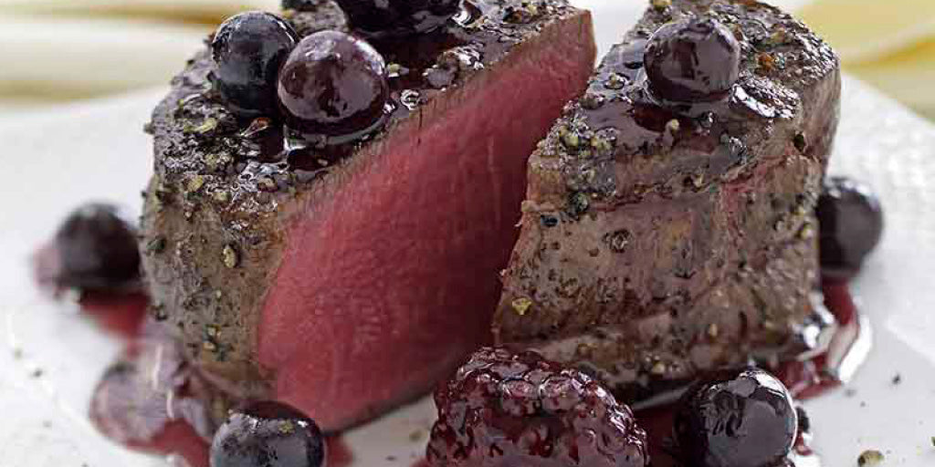 Filet Mignon with Blackberry Sauce