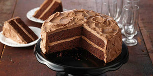 Gluten Free Chocolate Cake with Chocolate Buttercream Frosting