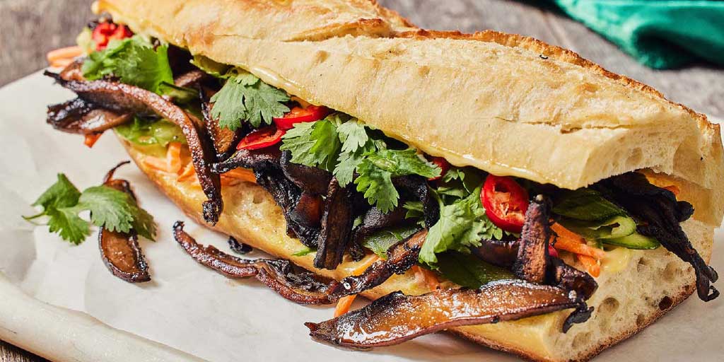 Mushroom Confit Bánh Mì