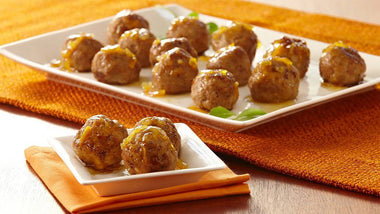 Orange Glazed Turkey Meatballs