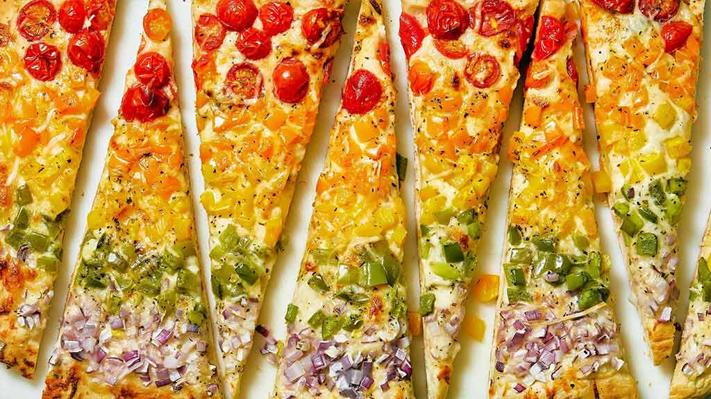 Rainbow Veggie Pizza