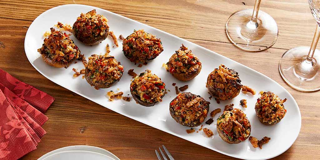 Savory Stuffed Mushrooms