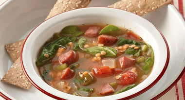 Savory Turkey Sausage and Lentil Soup