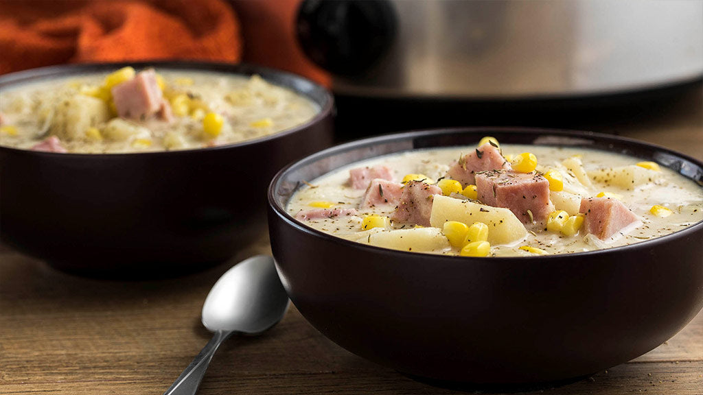 Slow Cooker Ham and Potato Soup