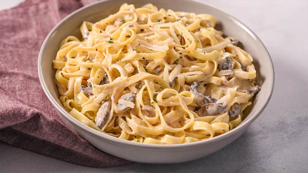 Tagliatelle with Truffle Cream Sauce