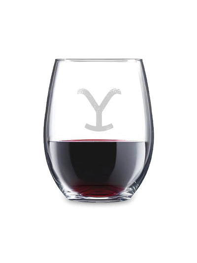 Yellowstone Stemless Wine Glass (15 oz.) - front