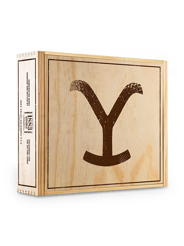 Yellowstone 3-Bottle Wood Crate