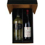 WineShop Branded 2-Bottle Black Gift Box + Assembly