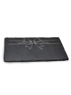 Holiday Bow Slate Charcuterie Board