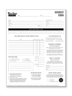 Interest Forms - Set of 50