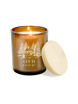Let It Snow Candle