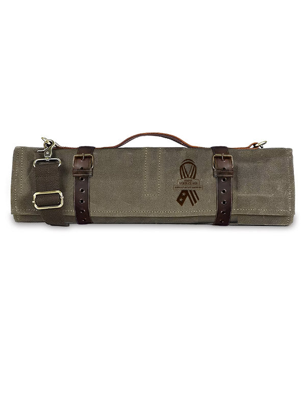 Raise Your Glass AMW Waxed Canvas BBQ Grill Tools Bag