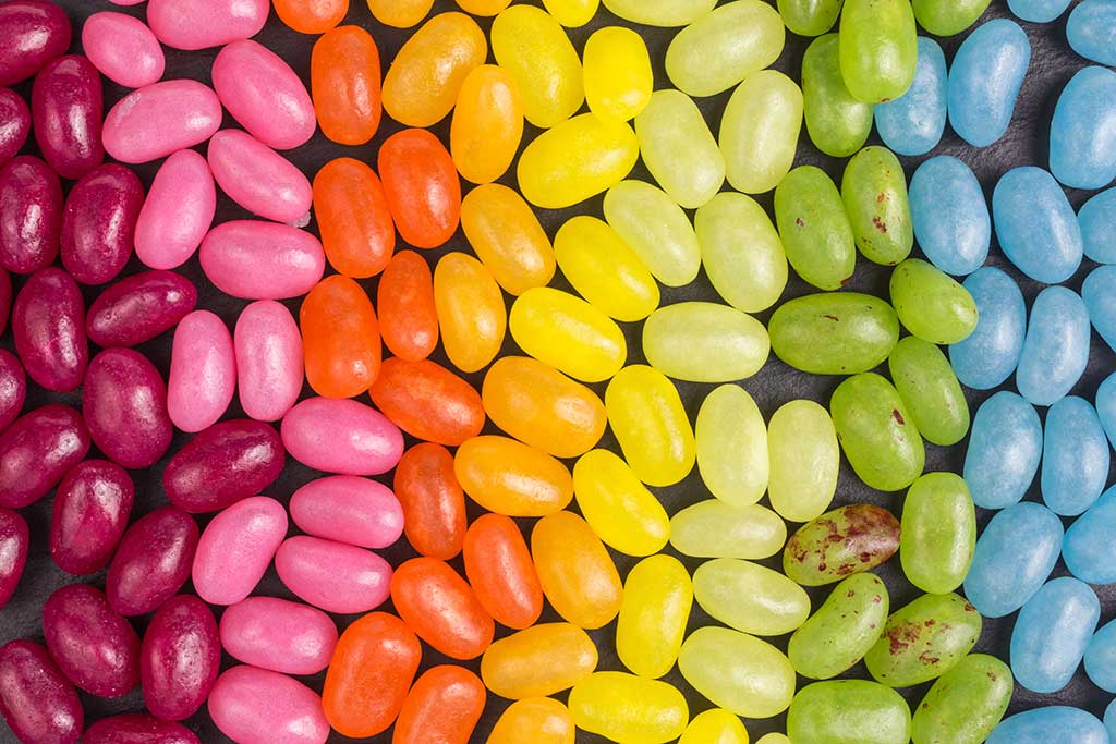Welcome Spring with 10 Spring Wine Tasting Themes - colorful jelly beans