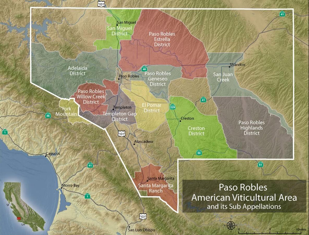 The American Viticultural Areas (AVAs)