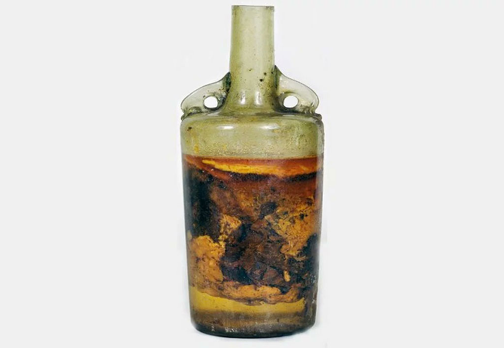 Ancient Roman wine bottle