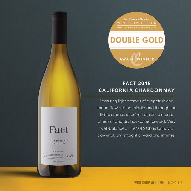 2018 SF Chronicle Wine Competition - Fact Chardonnay