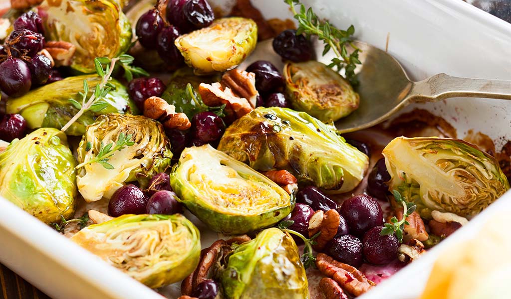 Winemaker's Holiday Food & Wine Pairing Guide - Roasted Brussels sprouts