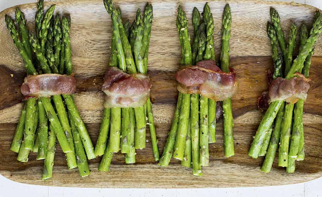 Bacon Wrapped Roasted Asparagus 