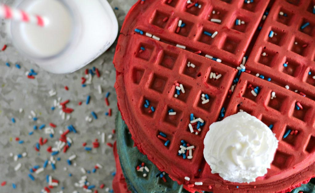 Red White and Blue Waffles