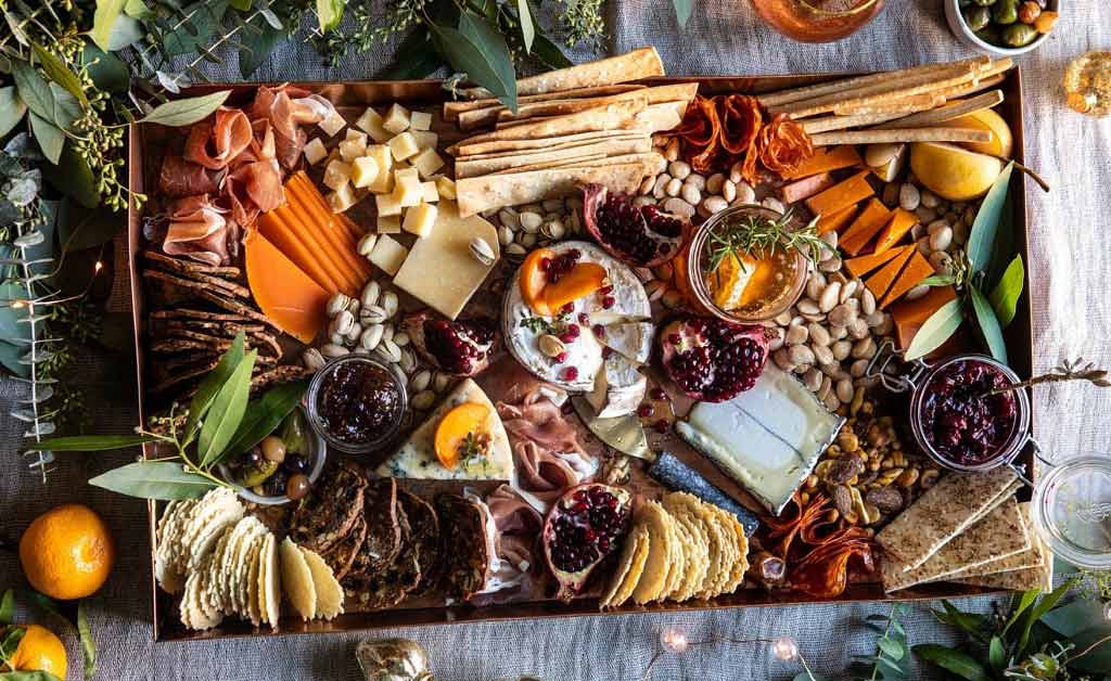 Easy Holiday Cheese Board