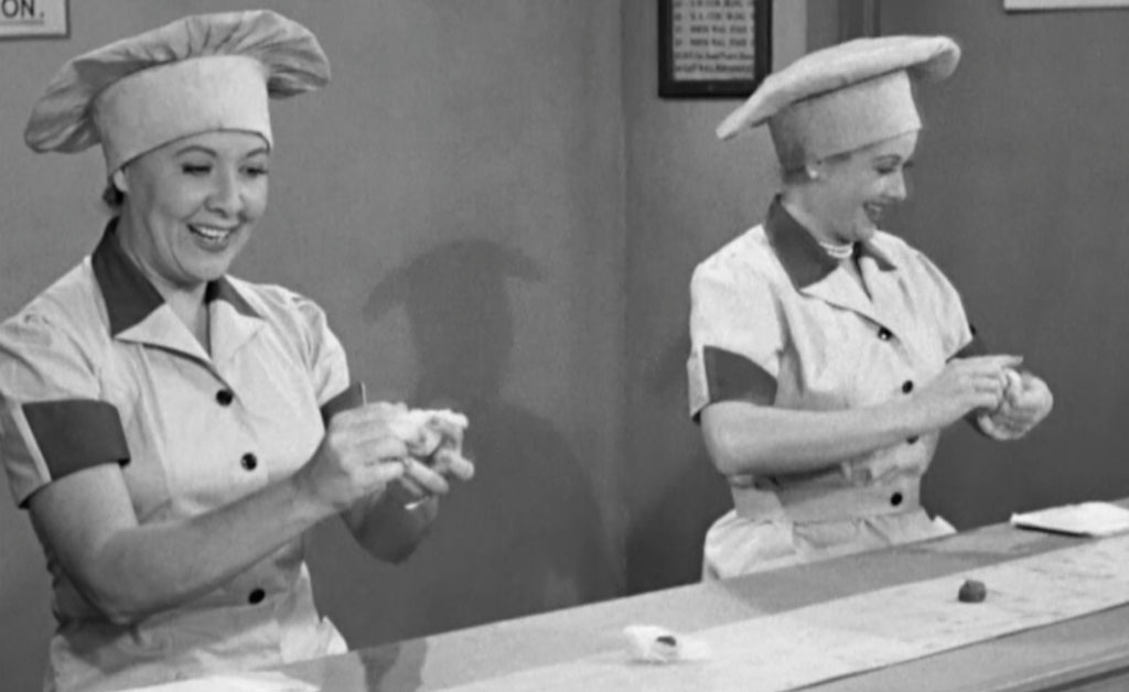 Cooking scene from "I Love Lucy"