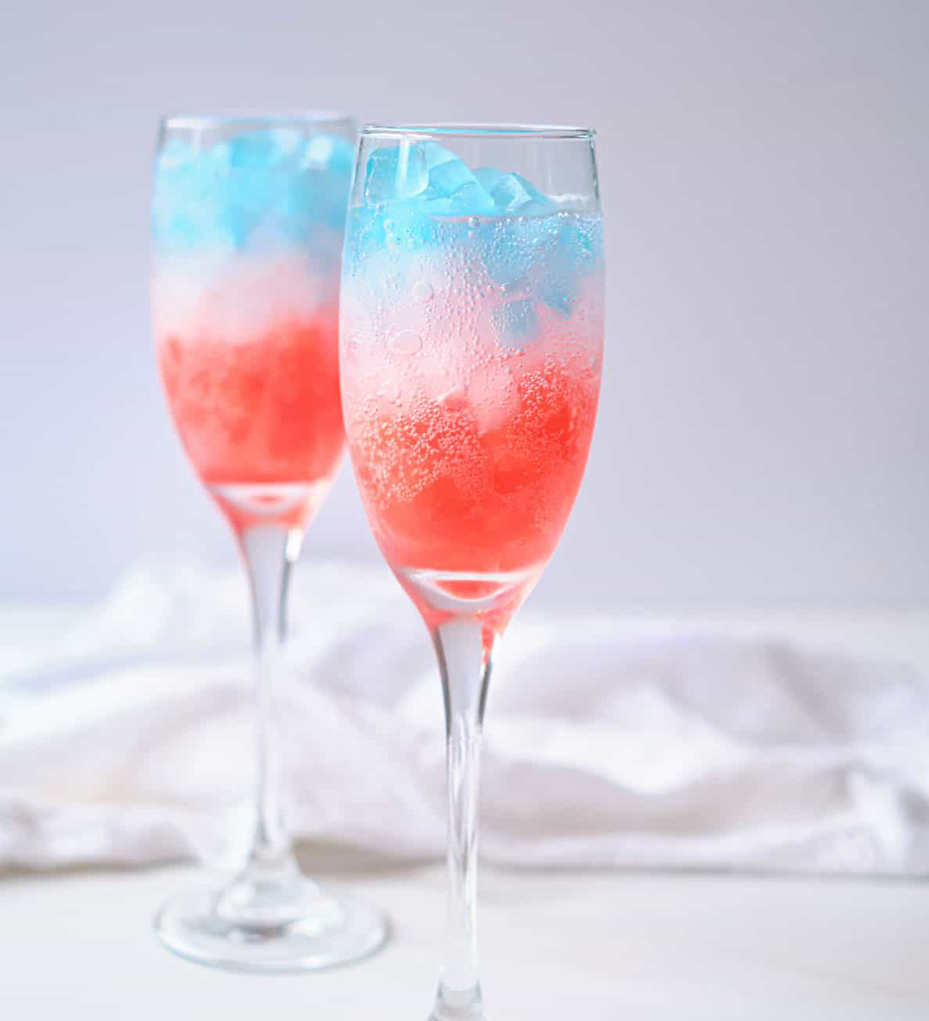 Red White & Blue Ice Cubes