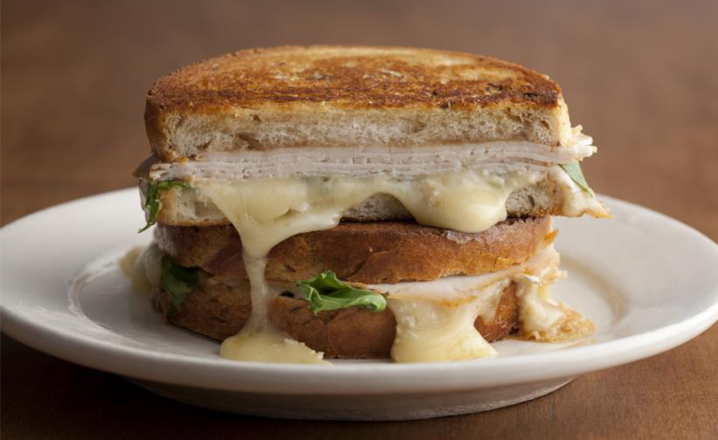 Grilled Turkey Brie and Apple Butter Sandwich