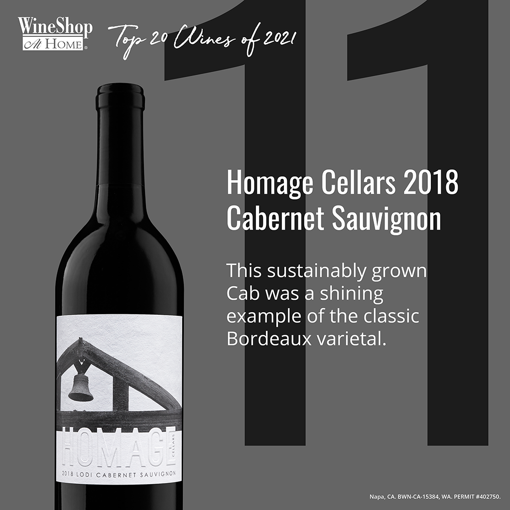 #11 - Homage Cellars 2018 Cabernet Sauvignon