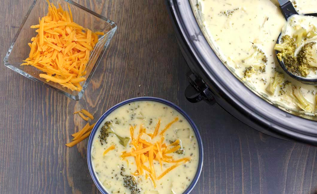 Slow Cookers Cheddar Broccoli Soup