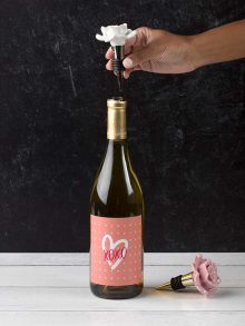 Love Supreme Heart Single & 2 Bottle Cotton Canvas Wine/Gift Bag
